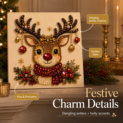 DIY Christmas Reindeer Framed Pearl Painting Kit🎁