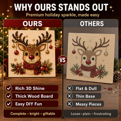 DIY Christmas Reindeer Framed Pearl Painting Kit🎁
