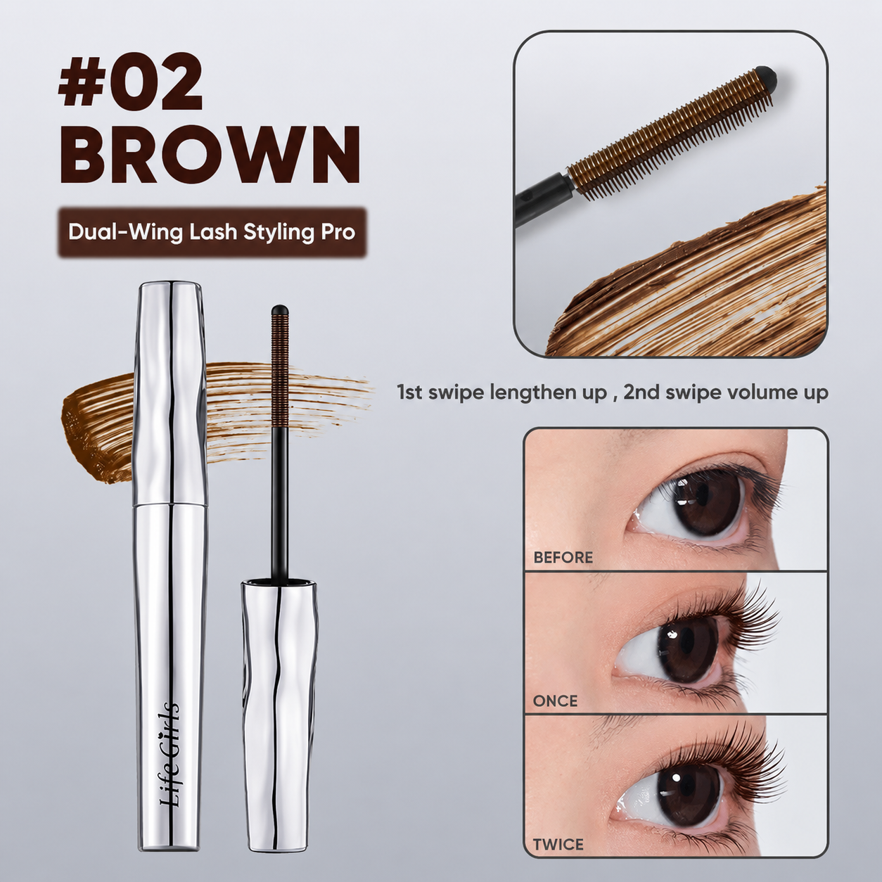 ✨ Feather Lash Mascara – Curl & Lengthen All Day