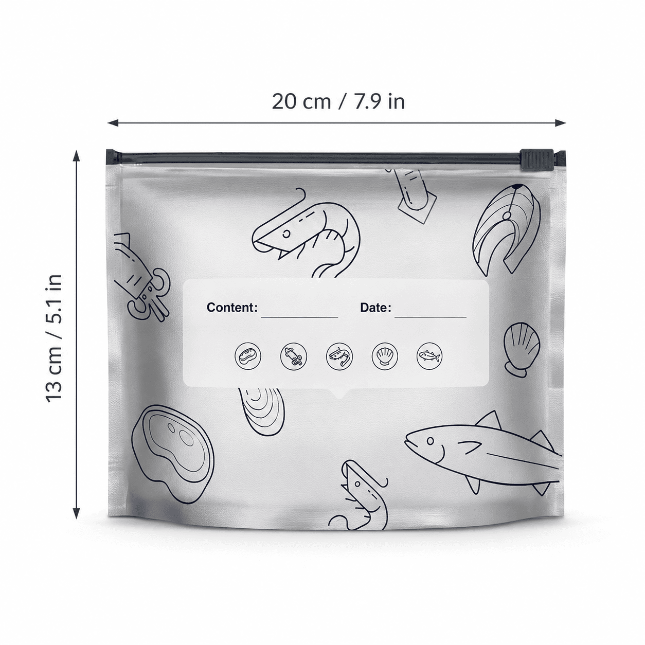 🥗 Reusable Foil Storage Bags – Fresh & Sealed