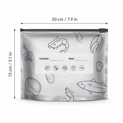 🥗 Reusable Foil Storage Bags – Fresh & Sealed