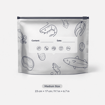 🥗 Reusable Foil Storage Bags – Fresh & Sealed
