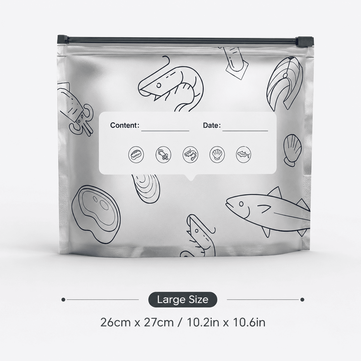 🥗 Reusable Foil Storage Bags – Fresh & Sealed