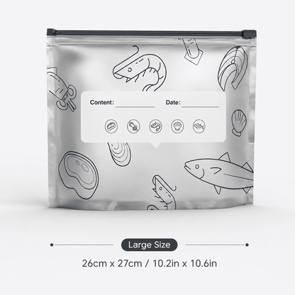 🥗 Reusable Foil Storage Bags – Fresh & Sealed