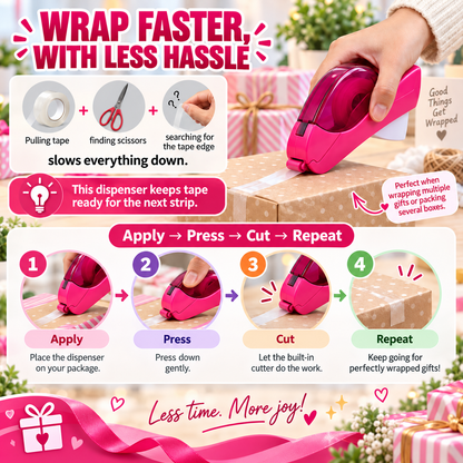 One-Hand Auto-Cut Tape Dispenser