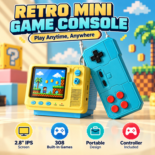Vintage Handheld Gaming Console