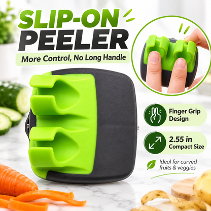 🥔2-Piece Handheld Vegetable Peeler Set – Features Rubber Finger Grips for Comfortable Handling