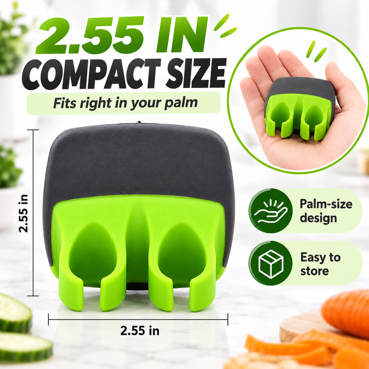 🥔2-Piece Handheld Vegetable Peeler Set – Features Rubber Finger Grips for Comfortable Handling