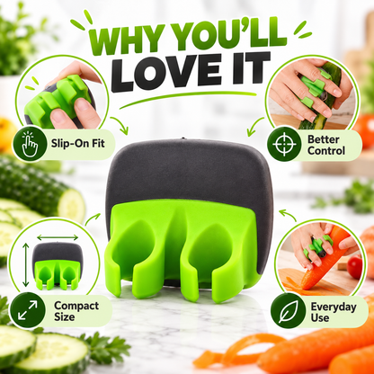 🥔2-Piece Handheld Vegetable Peeler Set – Features Rubber Finger Grips for Comfortable Handling