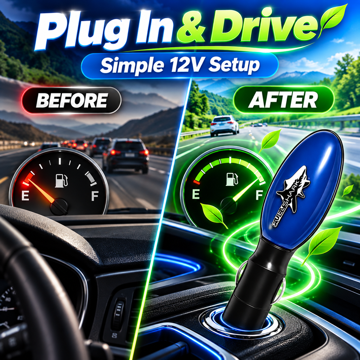 12V Car Fuel Saver Plug