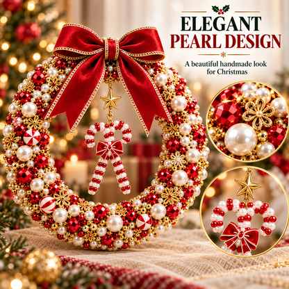 DIY Christmas Pearl Wreath Kit – Create Your Own Beautiful Holiday Decor