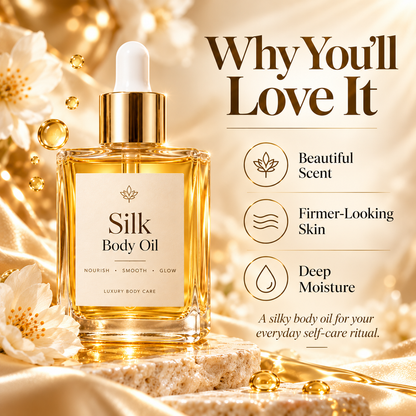 Luxury Scented Body Oil – Firming & Deep Hydration