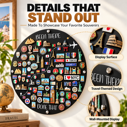 🌍✈️ Travel Magnet Board – Turn Your Travel Memories Into Beautiful Wall Art 🏡❤️