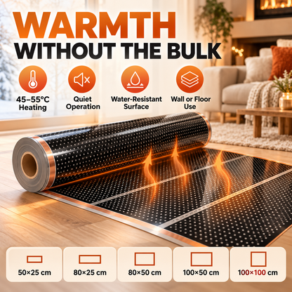 Graphene Infrared Heating Film – Ultra Thin Quiet Heating Film for Wall & Floor Applications