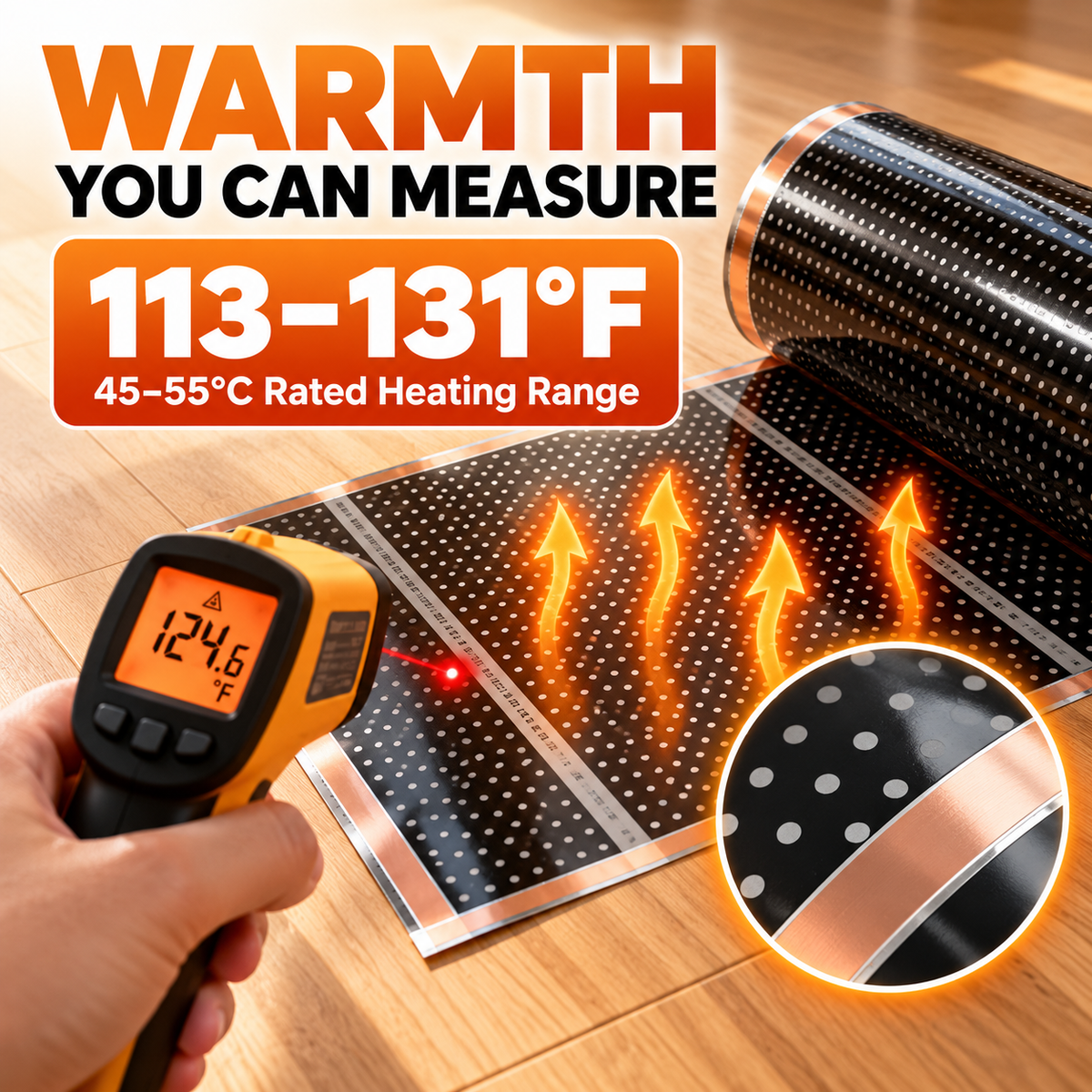 Graphene Infrared Heating Film – Ultra Thin Quiet Heating Film for Wall & Floor Applications