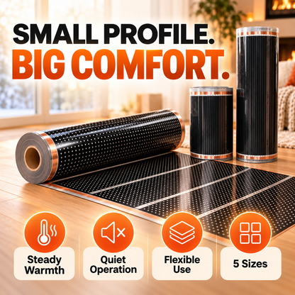 Graphene Infrared Heating Film – Ultra Thin Quiet Heating Film for Wall & Floor Applications