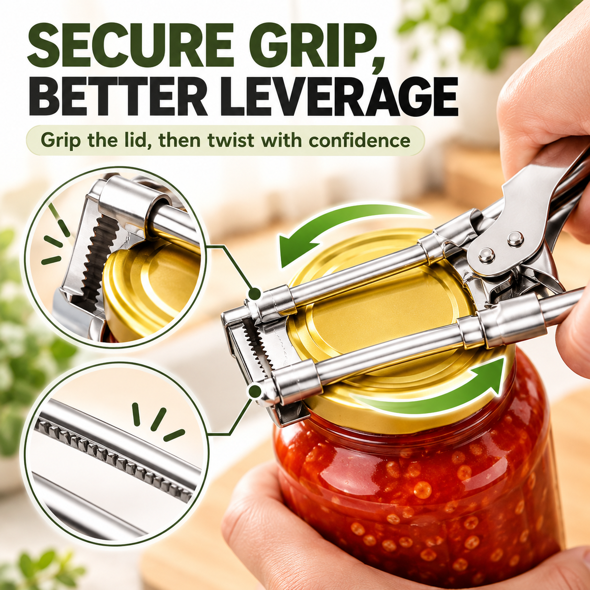🙌Multifunctional Adjustable Can Opener – Designed for Those with Limited Hand Strength