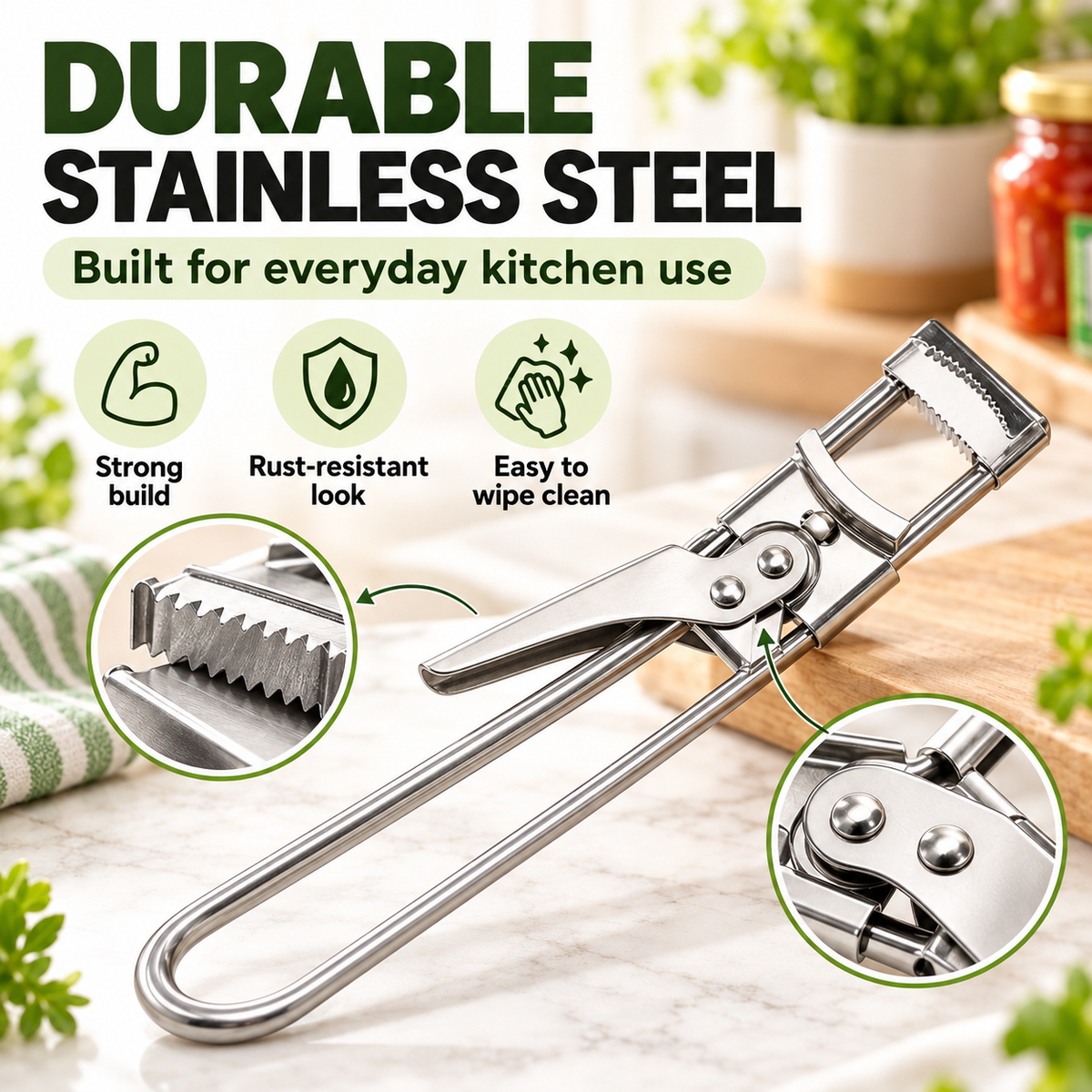 🙌Multifunctional Adjustable Can Opener – Designed for Those with Limited Hand Strength