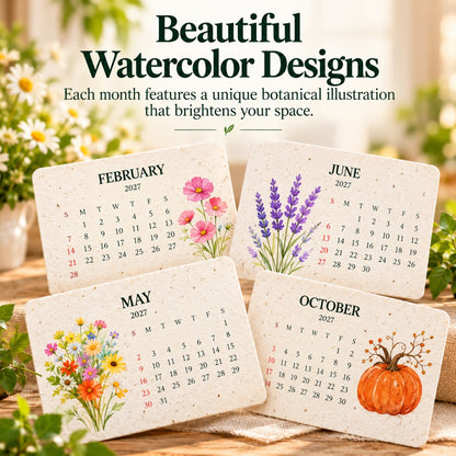 2027 Plantable Seed Calendar – A Calendar That Blooms After You Use It 🌱
