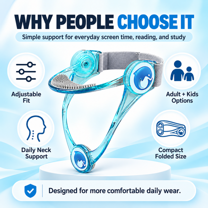 Adjustable Neck Support Brace for Preventing Head-Down Posture