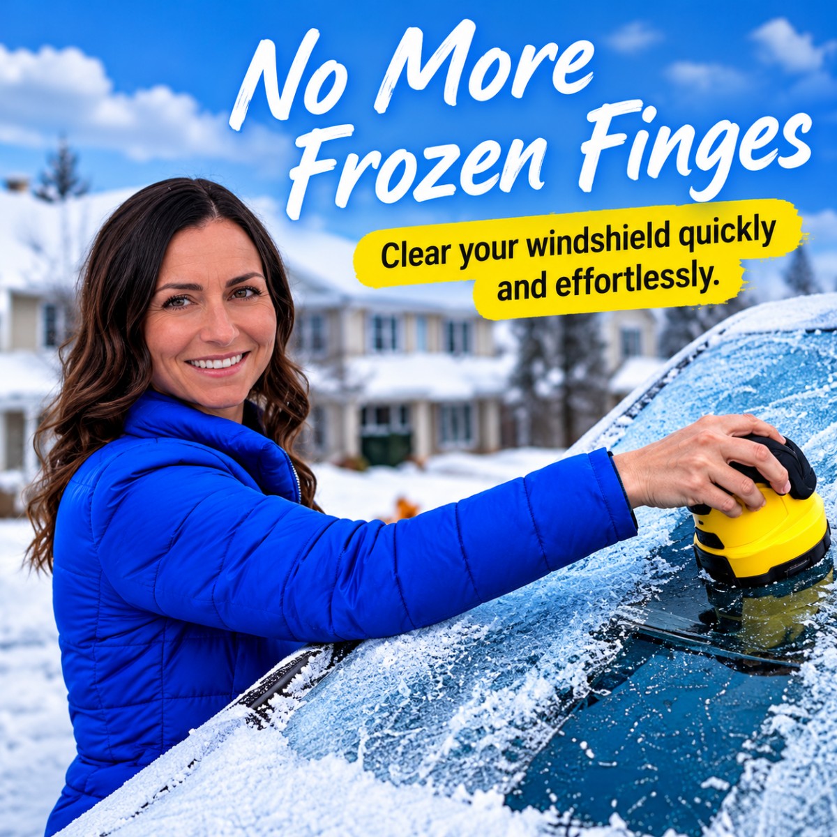 Rechargeable Electric Ice Scraper – Fast & Easy Windshield Ice Removal