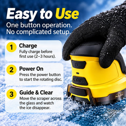 Rechargeable Electric Ice Scraper – Fast & Easy Windshield Ice Removal