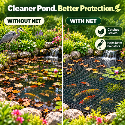🐟 Heavy-Duty Pond Protection Net – Keep Koi Safe & Leaves Out
