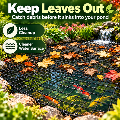 🐟 Heavy-Duty Pond Protection Net – Keep Koi Safe & Leaves Out