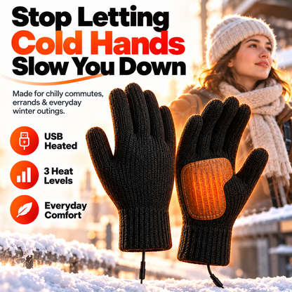 USB Heated Winter Gloves