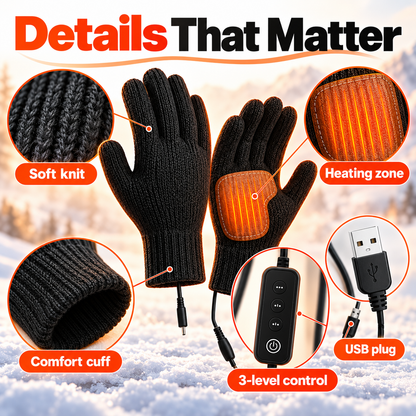 USB Heated Winter Gloves