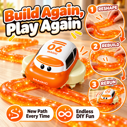 🚗✨ Magic Slime Track Car – DIY Build Your Own Racetrack Toy for Kids 🎨