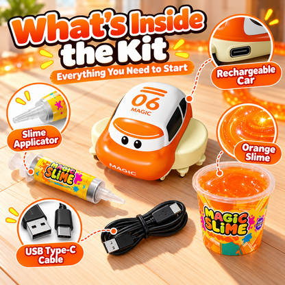 🚗✨ Magic Slime Track Car – DIY Build Your Own Racetrack Toy for Kids 🎨