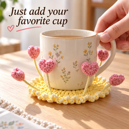 💐Handmade Pop-Up Flower Coaster – A Blooming Surprise for Every Cup