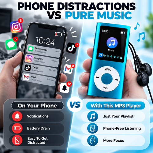Retro Portable MP3 Music Player