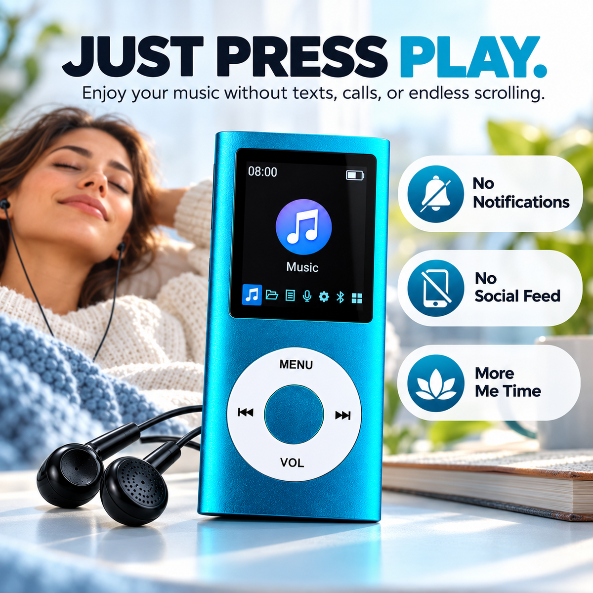 Retro Portable MP3 Music Player