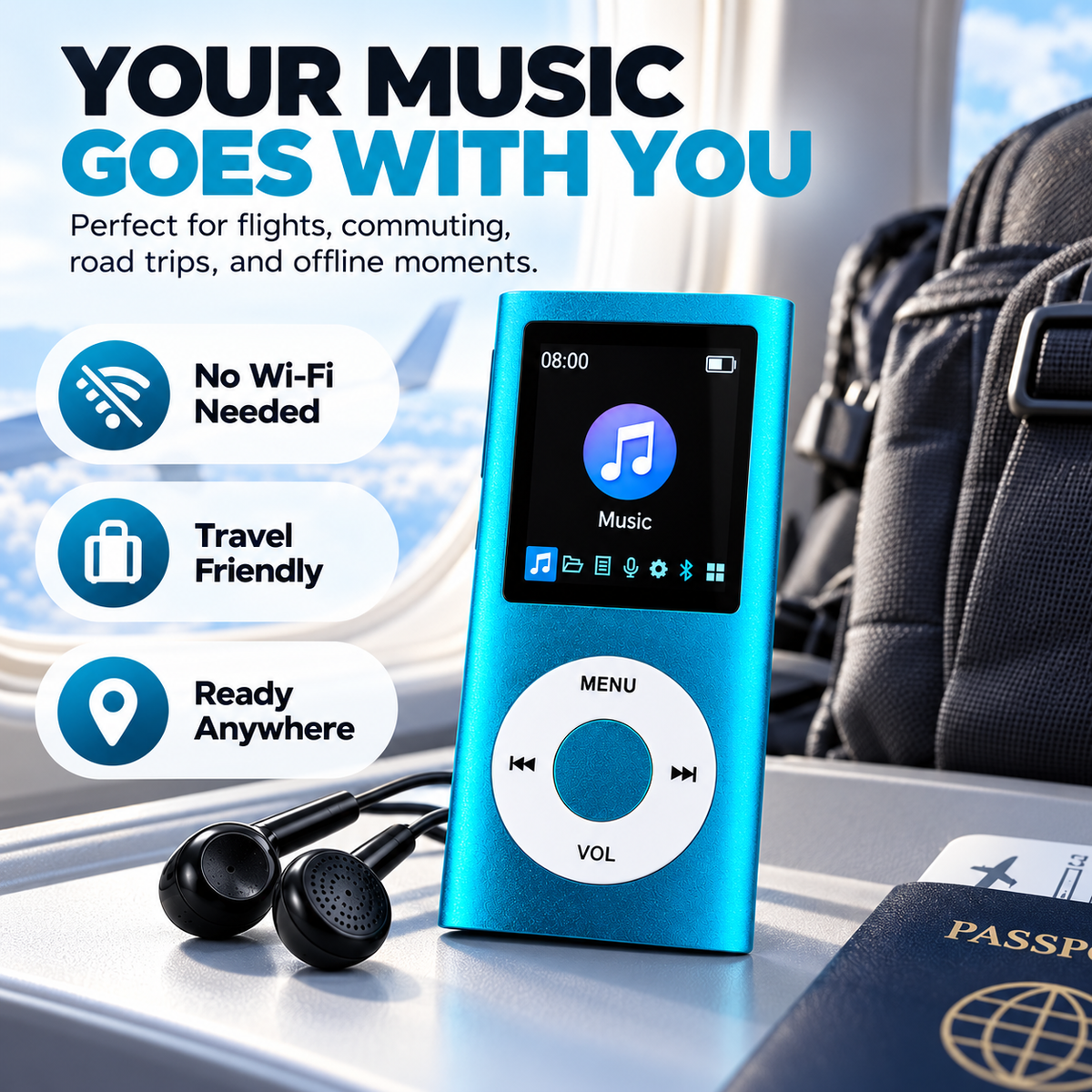 Retro Portable MP3 Music Player