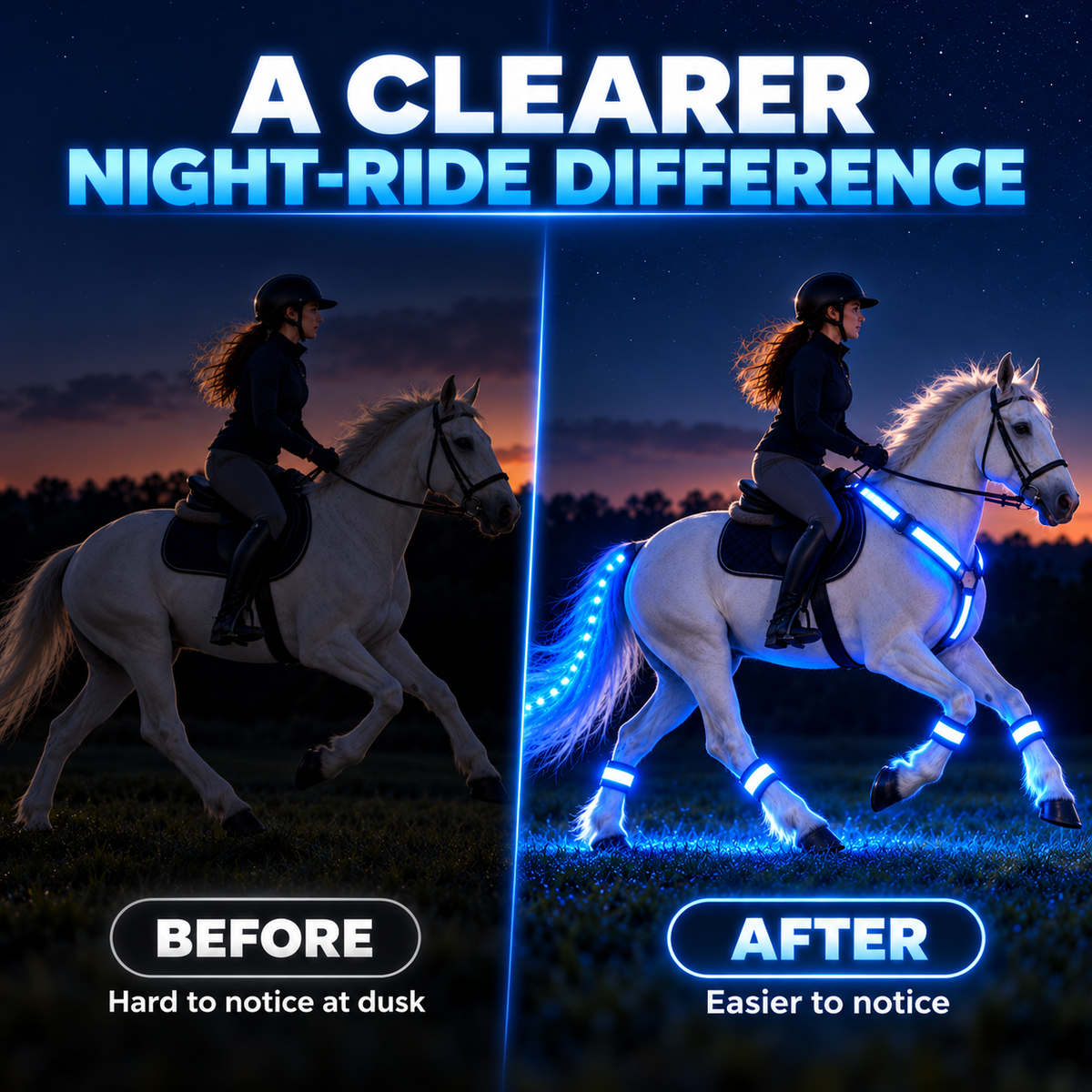 LED Horse Riding Visibility Set