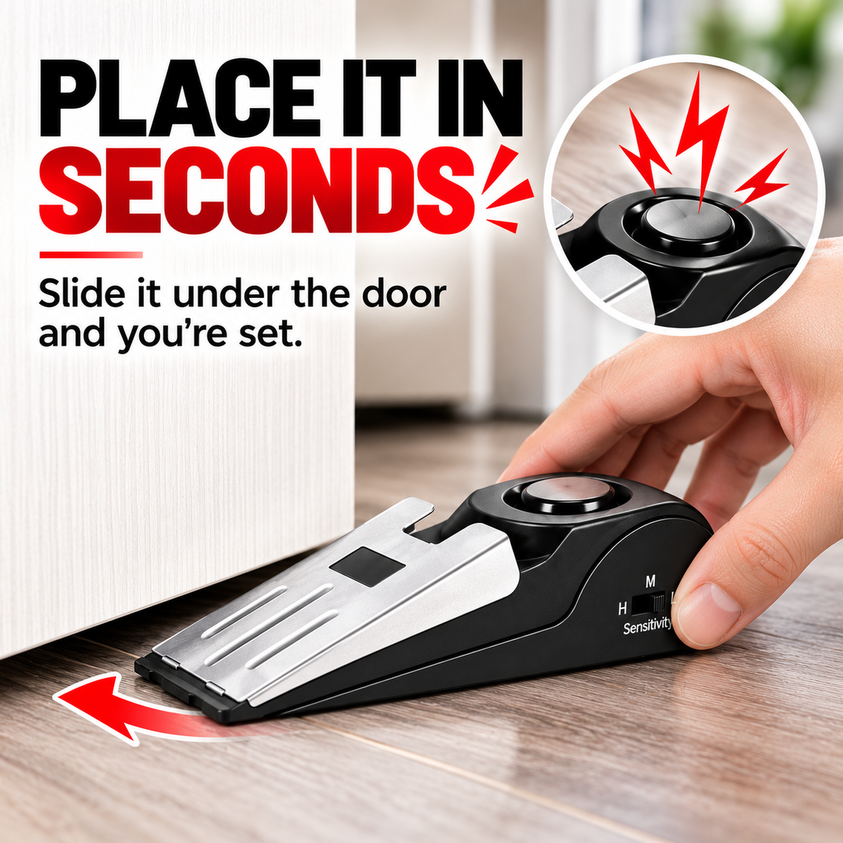 Portable Door Stop Alarm