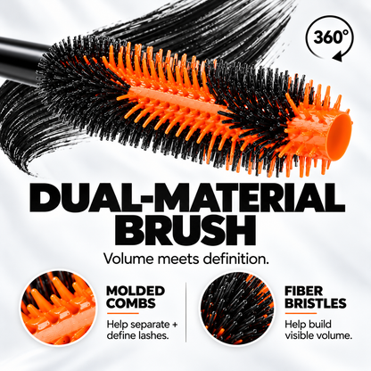 ✨ Dual-Material Mascara – Volumizing, Lengthening & Lash-Defining Formula