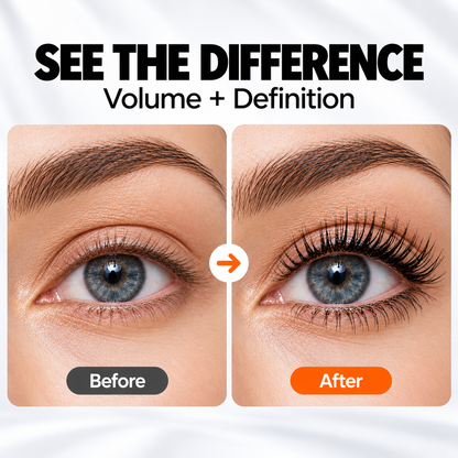 ✨ Dual-Material Mascara – Volumizing, Lengthening & Lash-Defining Formula