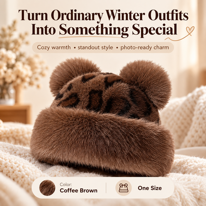 🧸 Retro Plush Winter Hat – Cozy Cold-Weather Style with Vintage Charm ❄️