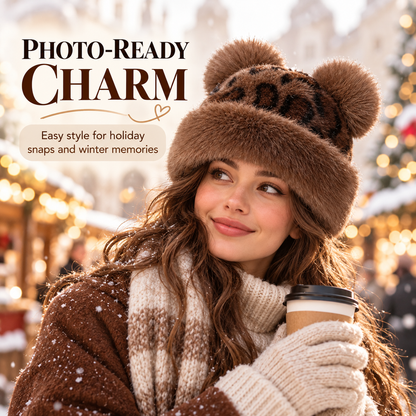 🧸 Retro Plush Winter Hat – Cozy Cold-Weather Style with Vintage Charm ❄️