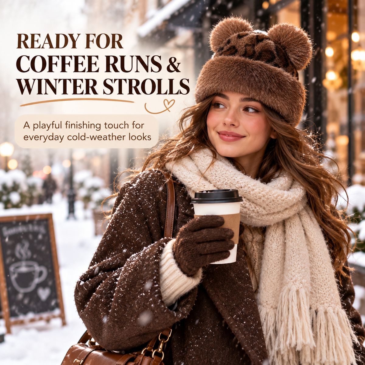 🧸 Retro Plush Winter Hat – Cozy Cold-Weather Style with Vintage Charm ❄️