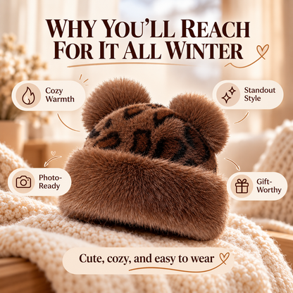 🧸 Retro Plush Winter Hat – Cozy Cold-Weather Style with Vintage Charm ❄️