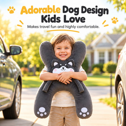 🚗Kids H‑Shape Car Travel Neck Pillow 🐼