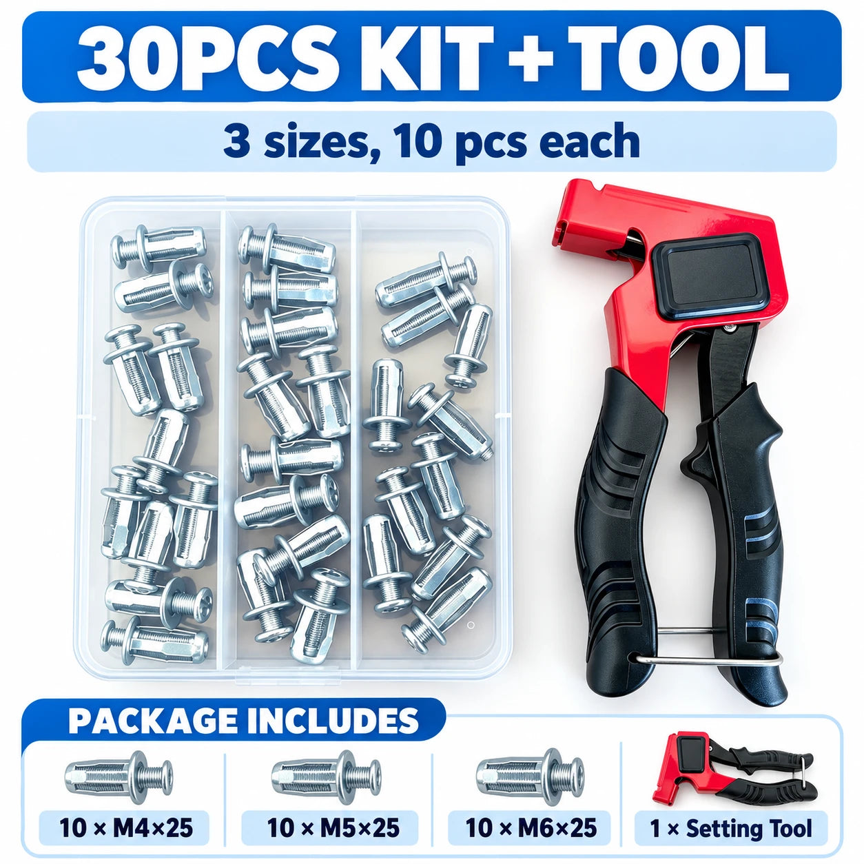 30PCS Kit + Tool