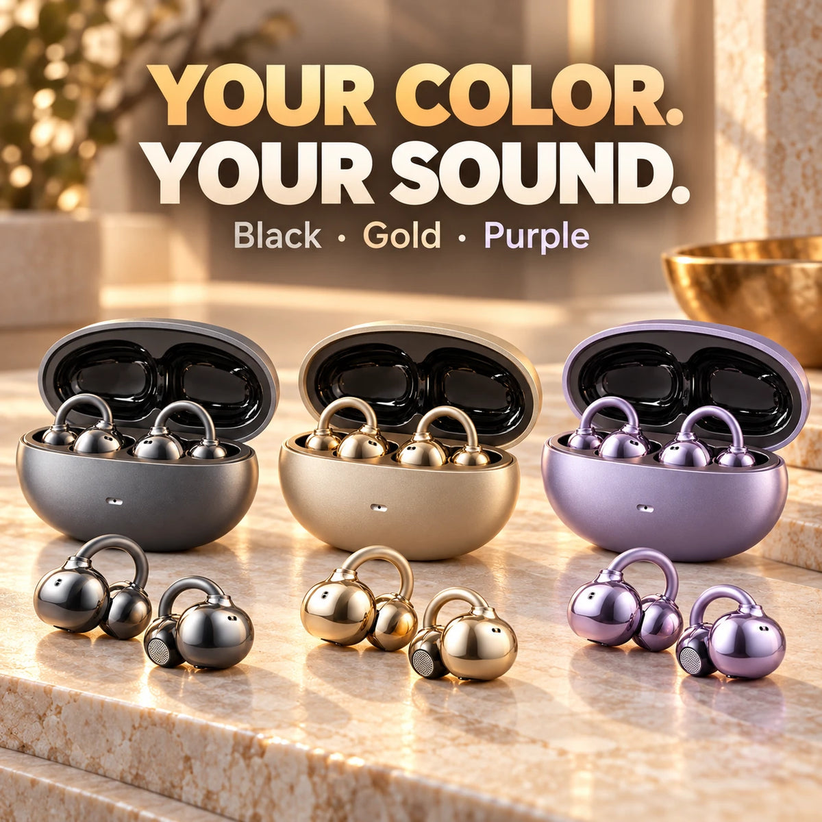 Open-Ear Clip Earbuds 🎧 Comfortable Fit & Bluetooth 6.0 | ZavrlyNia