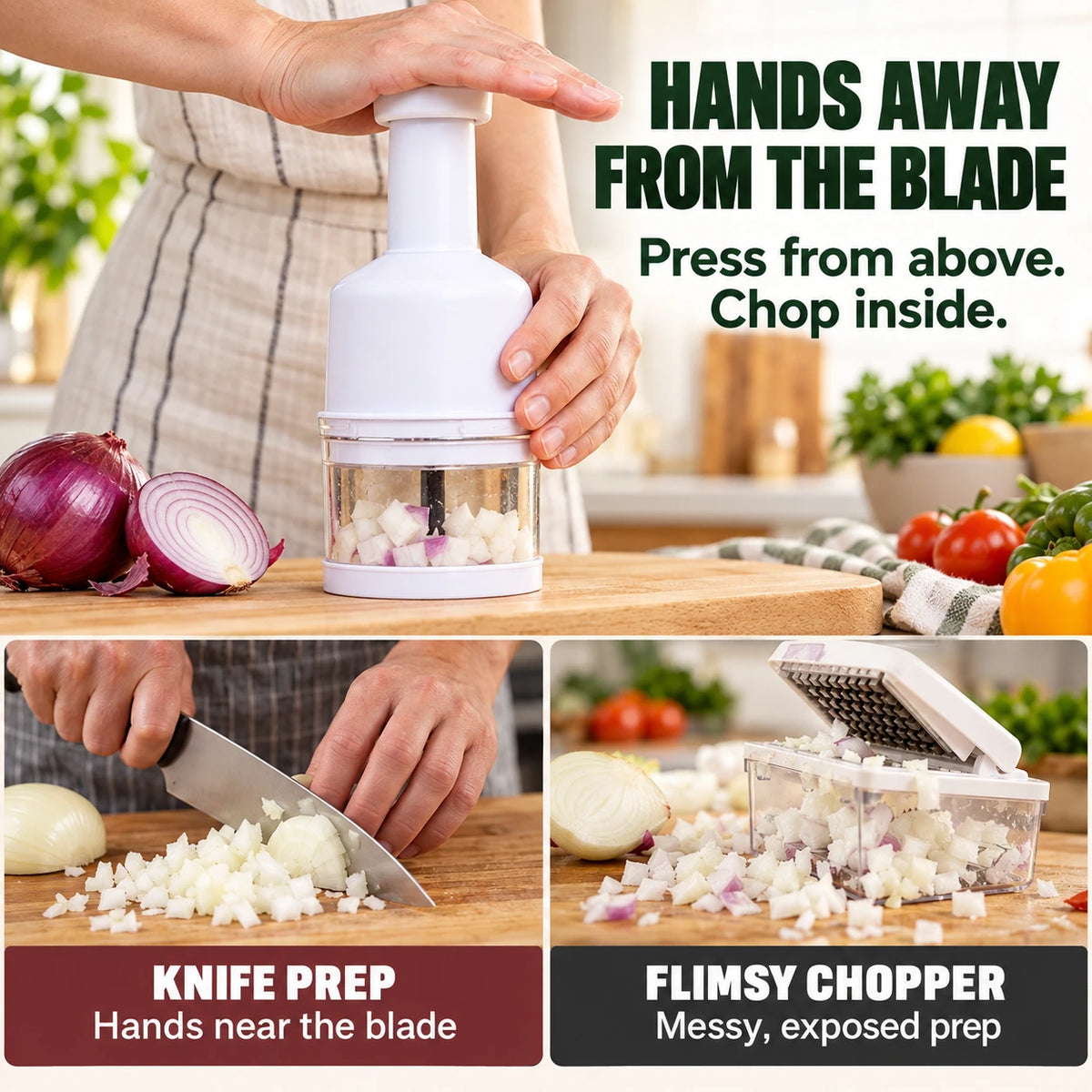 Manual Food Chopper for Faster Everyday Meal Prep