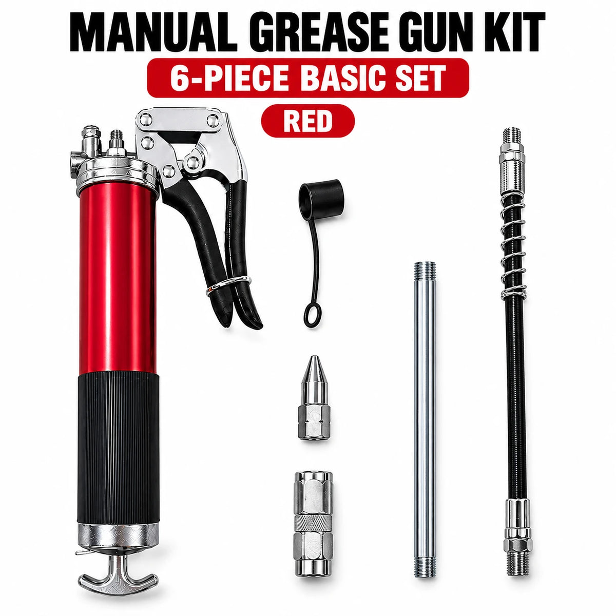 High-Pressure Pistol-Grip Grease Gun (Effort-Saving Design)