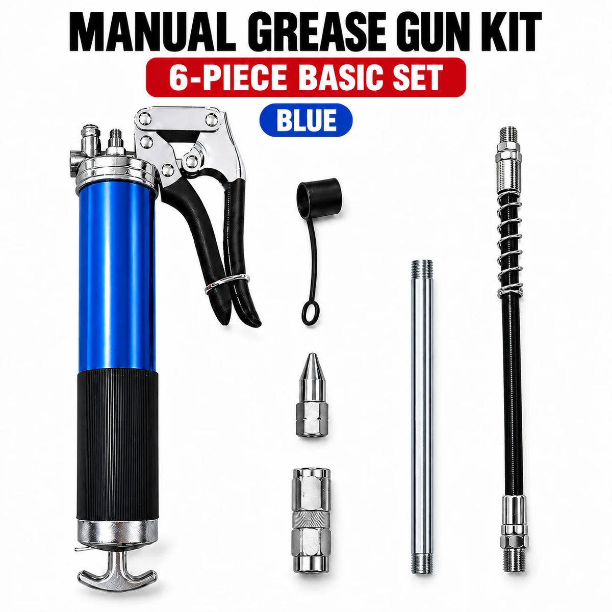 High-Pressure Pistol-Grip Grease Gun (Effort-Saving Design)